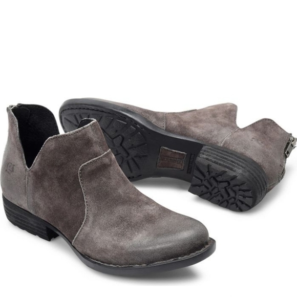 Born Shoes - Born Women Kerri Peltro Distressed Leather Heels Boots shoes sz 7.5M